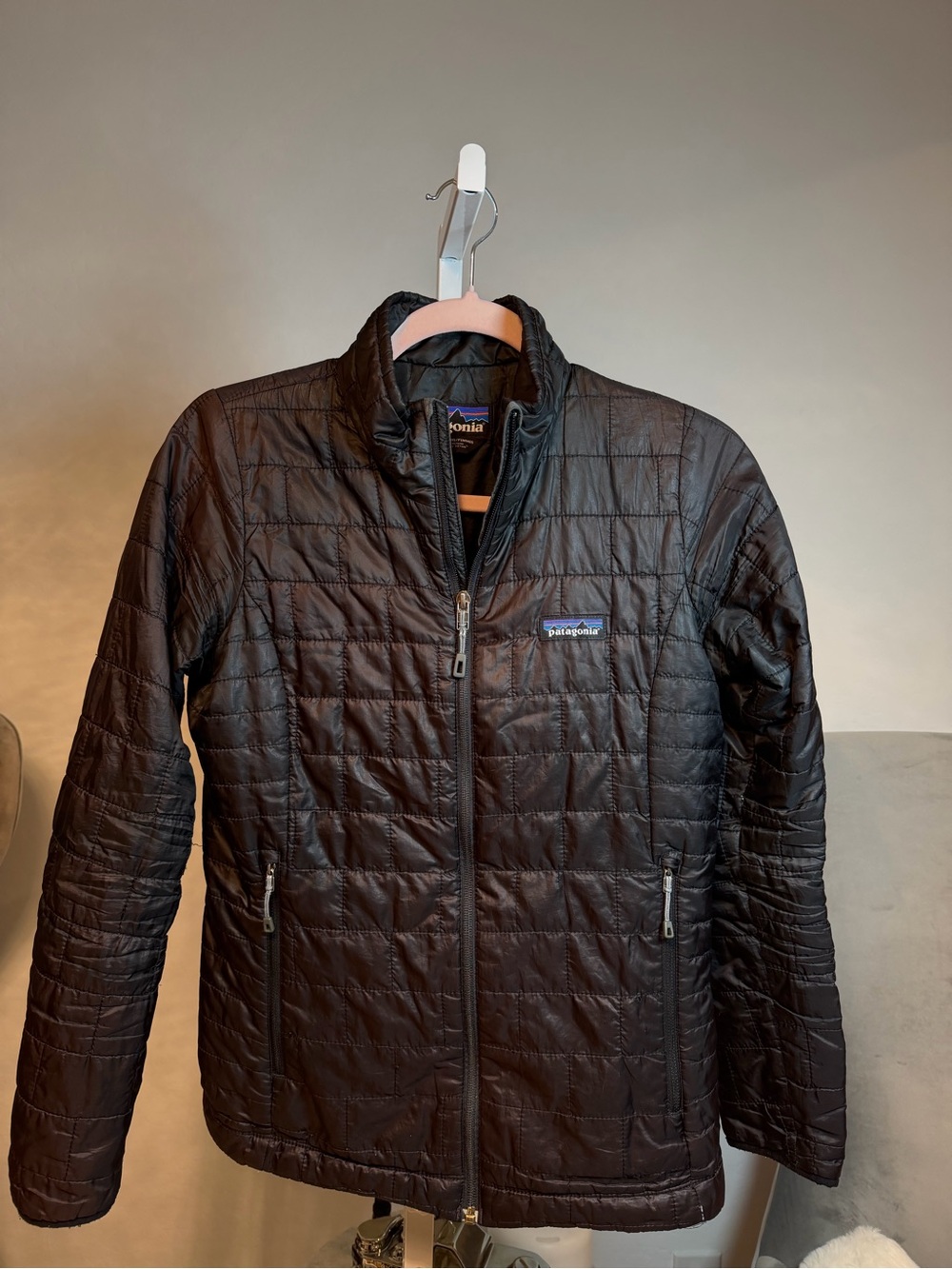 Patagonia Men's Black Quilted Lightweight Puffer Jacket